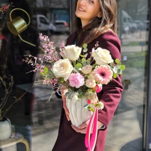 Set cadou "vaza cu flori"