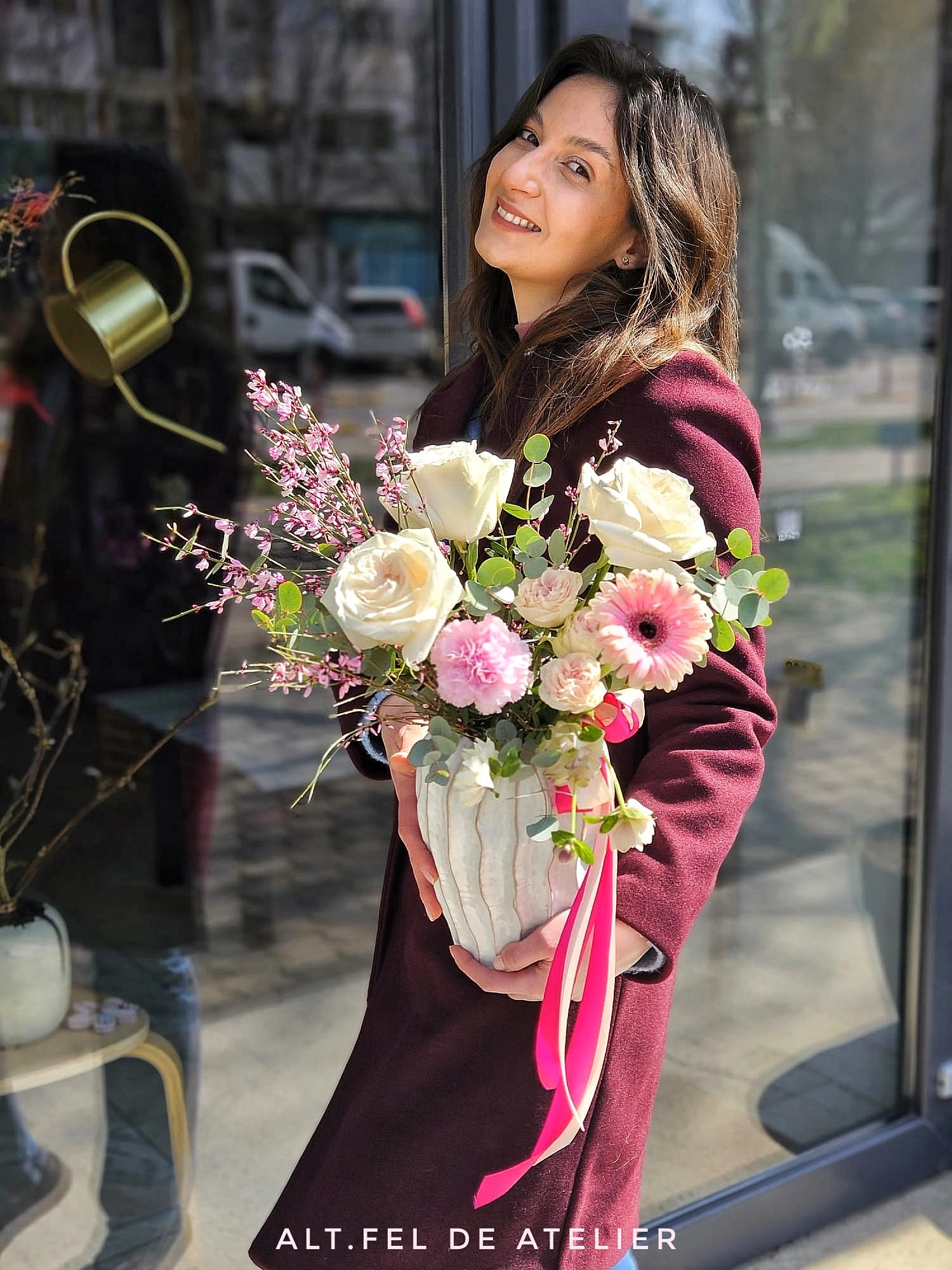 Set cadou "vaza cu flori"