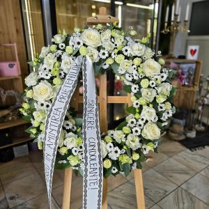 Coroana Funerara White Flower