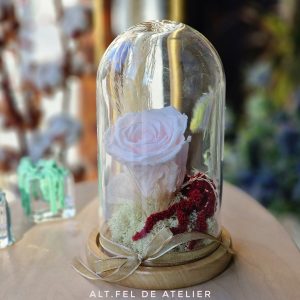 Aranjament cupolă trandafir pink